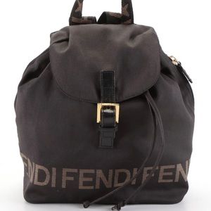 Fendi drawstring nylon backpack